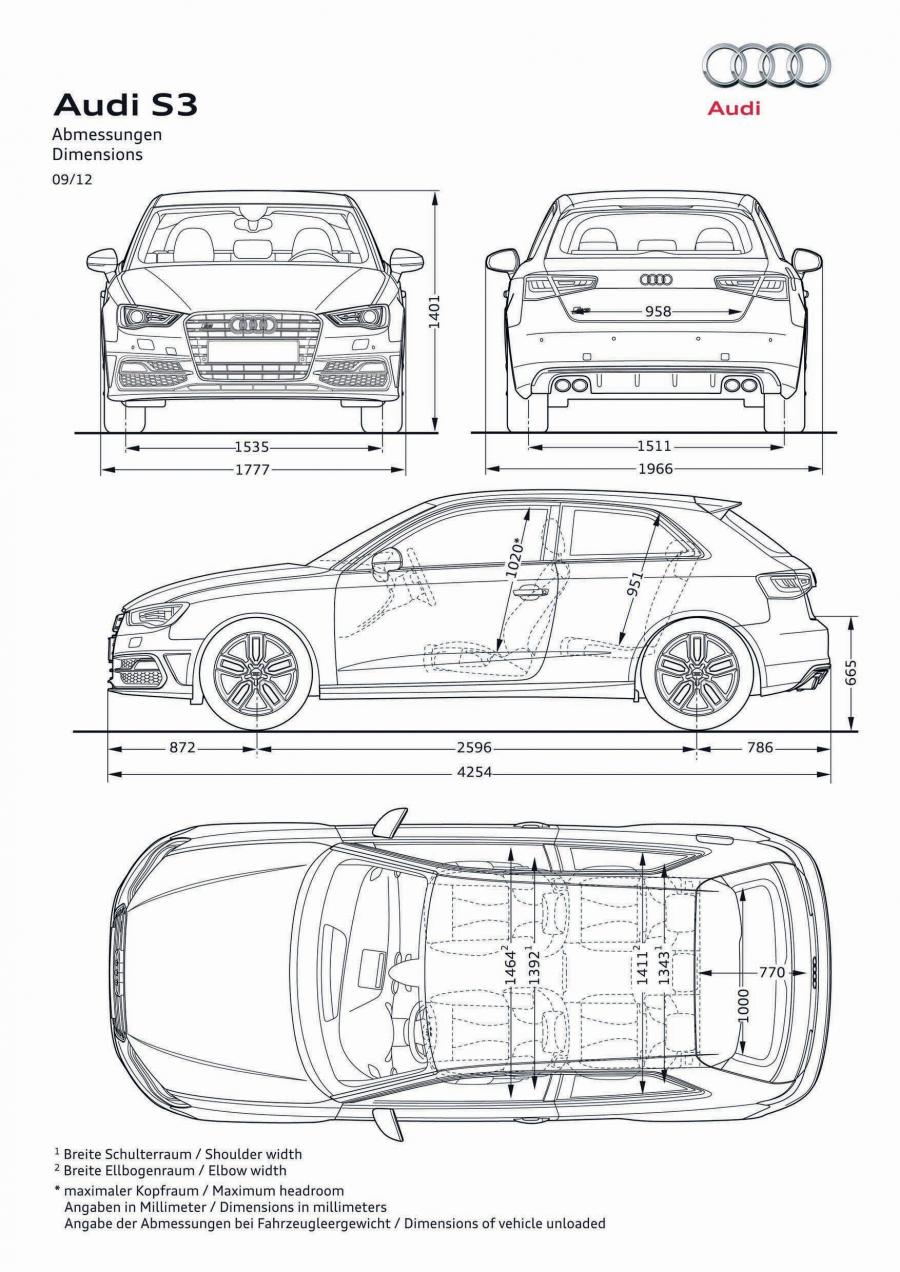 Схема Audi S3 (8V) 2013 года  (WW) (фото 2 из 101)